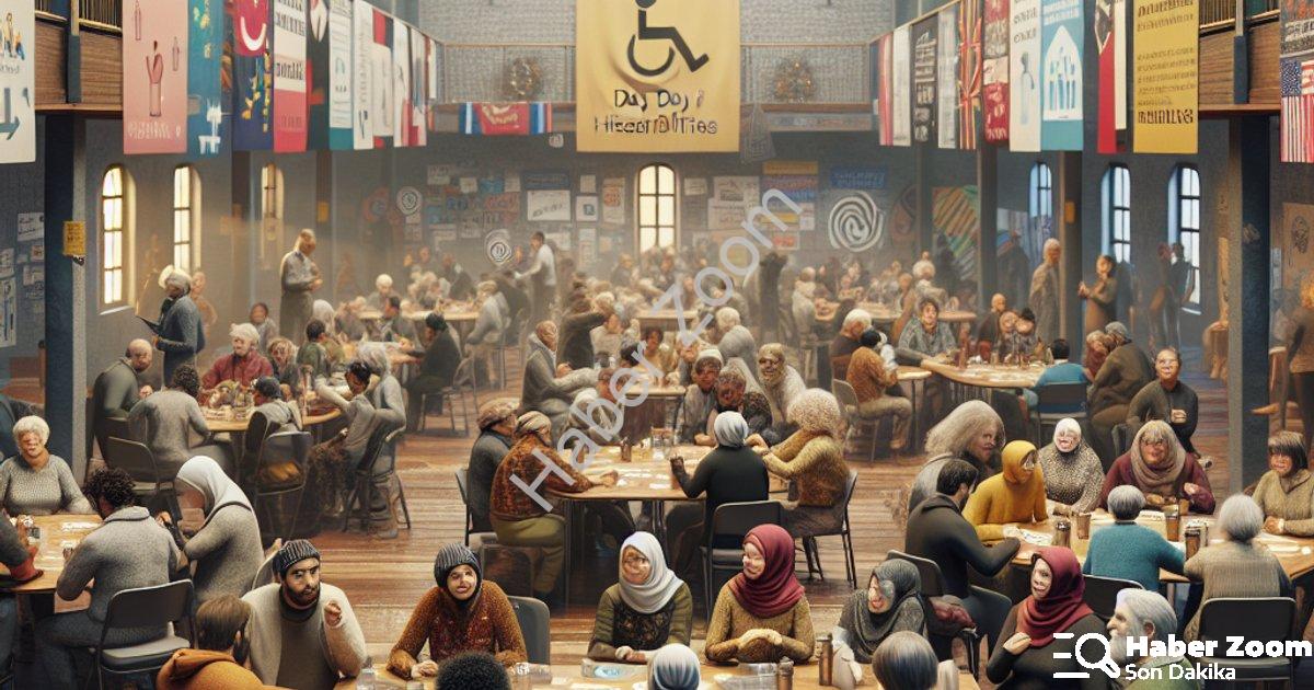 "Hisarcık'ta 3 Aralık Engelliler Günü'ne Özel Anlamlı Buluşma" başlıklı haber için fotorealistik, pr