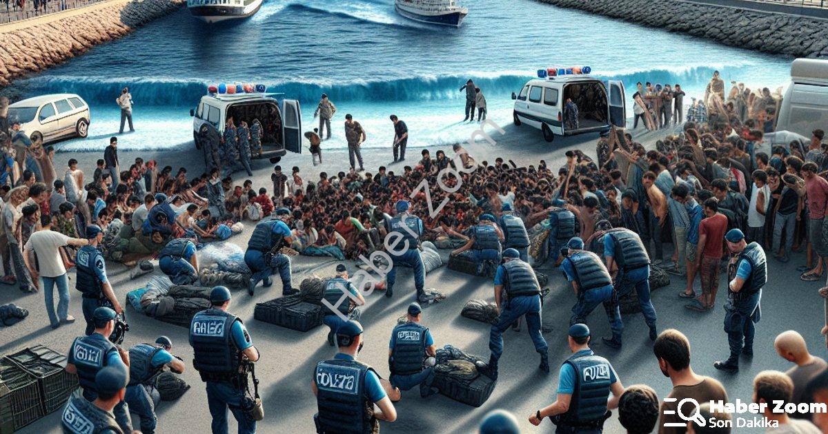 "İzmir Sahillerinde Hareketli Saatler: 120 Düzensiz Göçmen İşlem Altına Alındı" başlıklı haber için