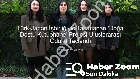 Türk-Japon İş Birliğiyle Hayat Bulan Doğa Dostu Kütüphane Projesi Uluslararası Ödülle Taçlandı