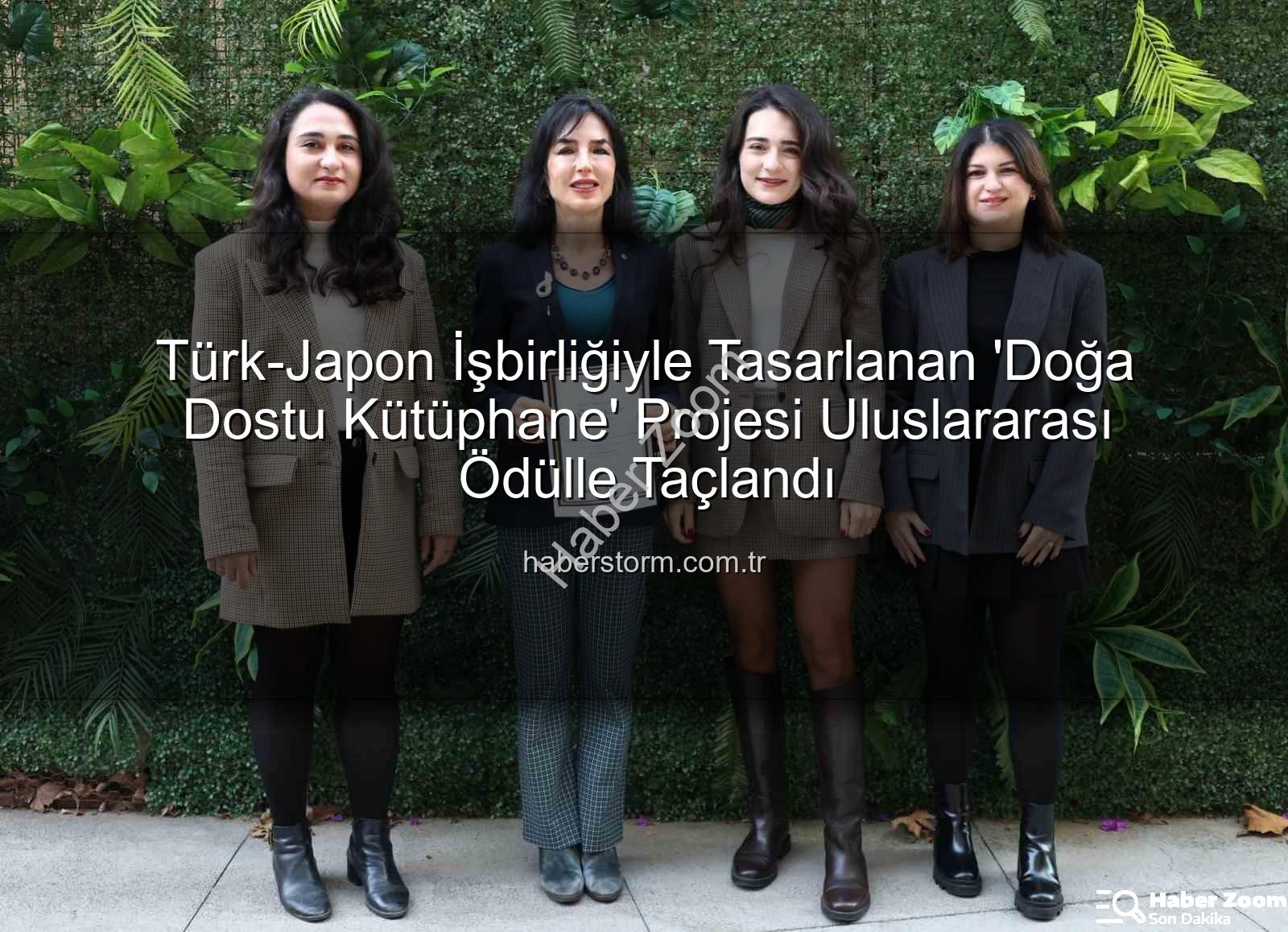 doğa dostu kütüphane - Türk-Japon İş Birliğiyle Hayat Bulan Doğa Dostu Kütüphane Projesi Uluslararası Ödülle Taçlandı