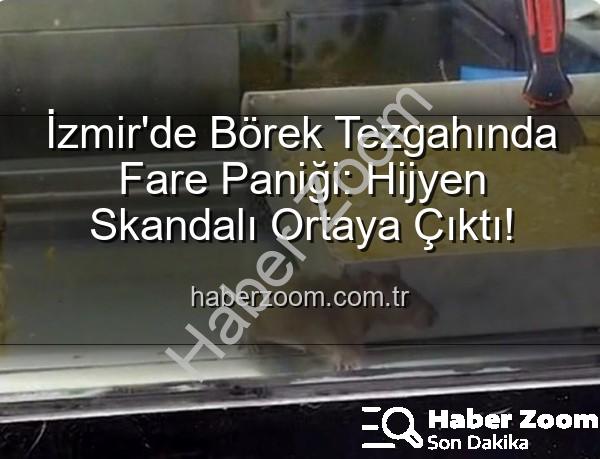 börek tezgahında fare - İzmir'de Börek Tezgahında Fare Paniği: Hijyen Skandalı Ortaya Çıktı!