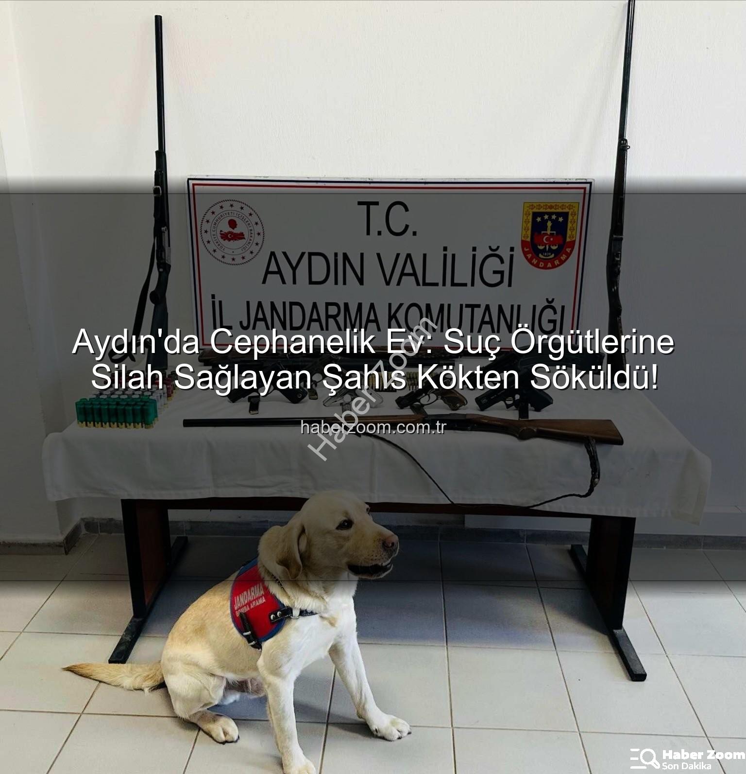 ruhsatsız silah - Aydın'da Cephanelik Ev: Suç Örgütlerine Silah Sağlayan Şahıs Kökten Söküldü!