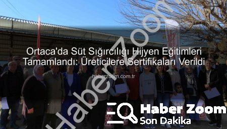 Ortaca’da Süt Sığırcılığı Hijyen Eğitimleri Tamamlandı: Üreticilere Sertifikaları Verildi
