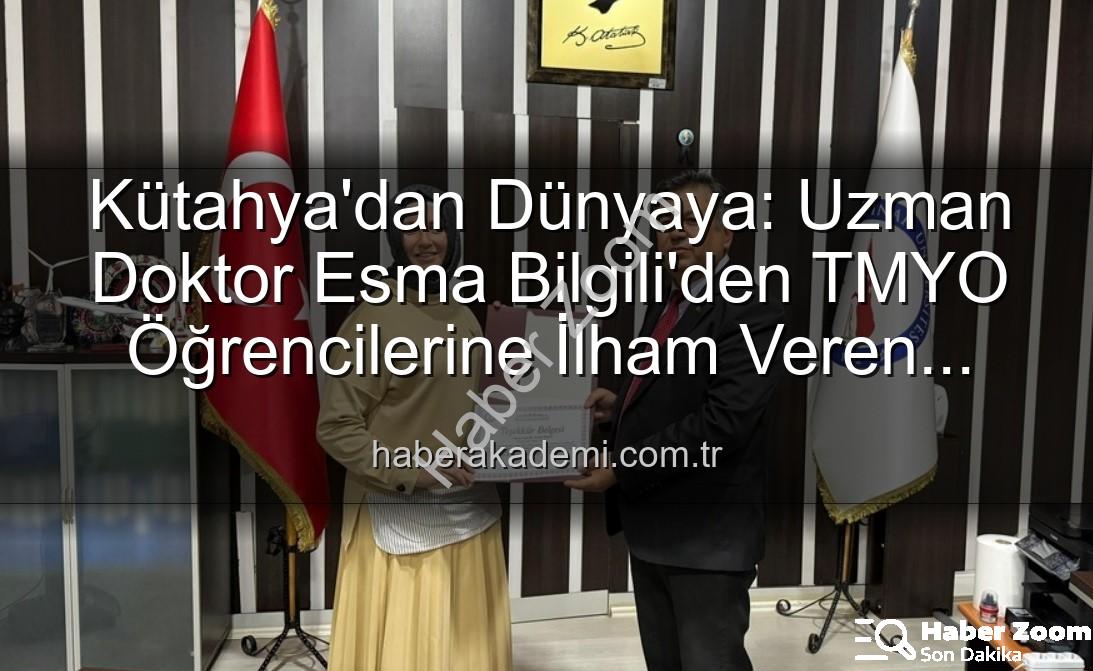 kariyer söyleşisi - Sağlık Bakanlığı Uzmanından TMYO Öğrencilerine İlham Veren Kariyer Söyleşisi: Başarının Sırları Açıklandı