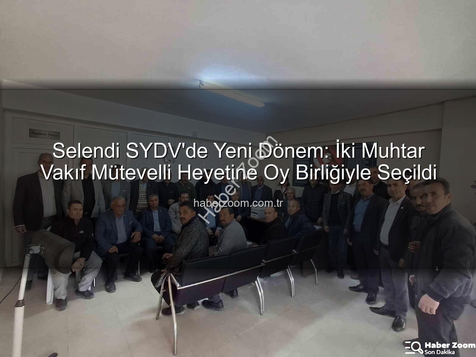 Selendi SYDV mütevelli heyeti - Selendi SYDV'de Yeni Dönem: İki Muhtar Vakıf Mütevelli Heyetine Oy Birliğiyle Seçildi