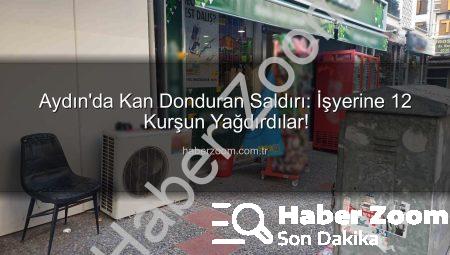 Aydın’da Kan Donduran Saldırı: İşyerine 12 Kurşun Yağdırdılar!